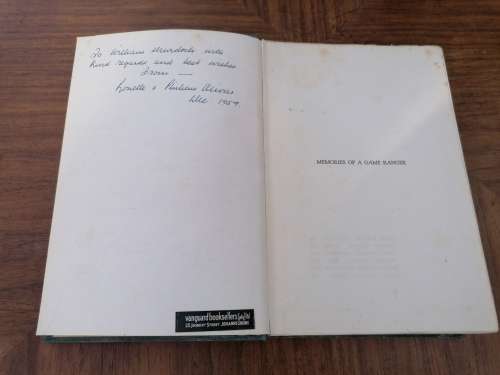 memories of a game ranger by H.wolhuter