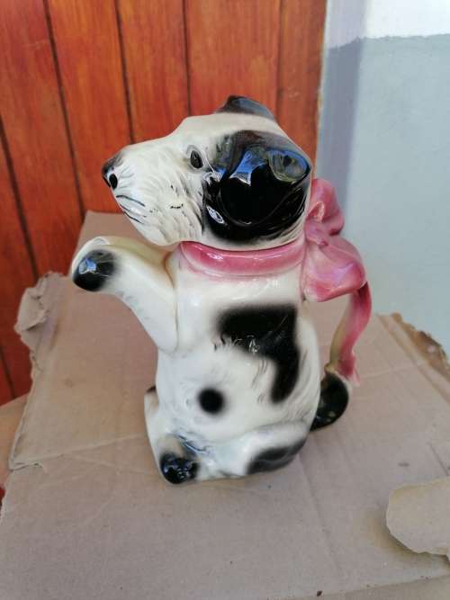 Vintage Erphila Germany Scottie Dog Terrier Dinner Ware Teapot