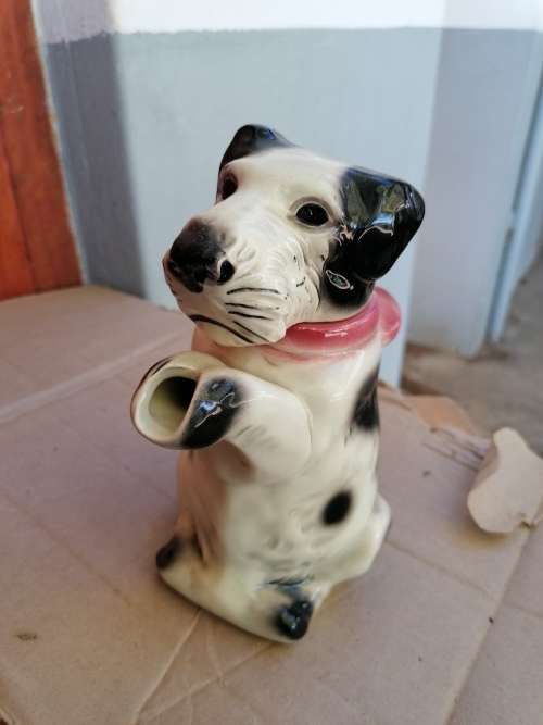 Vintage Erphila Germany Scottie Dog Terrier Dinner Ware Teapot