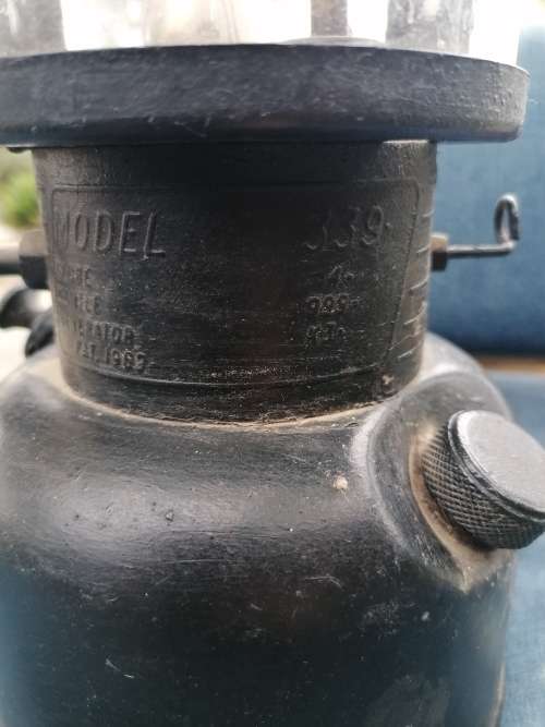 Vintage converted coleman lamp