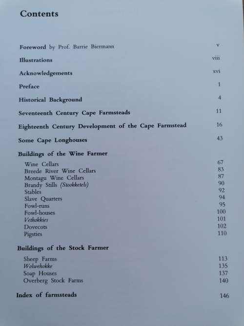 Old Cape Farmsteads by James Walton