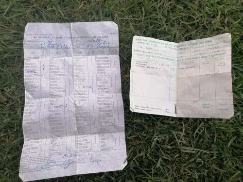 Border war tunic with paper work