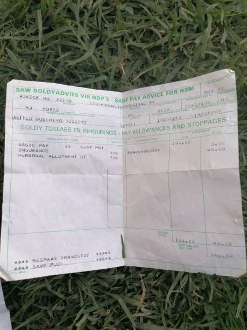 Border war tunic with paper work