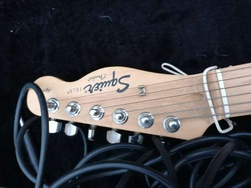Fender Squier Stratocaster, in Stagg hard case, extra cord and strings