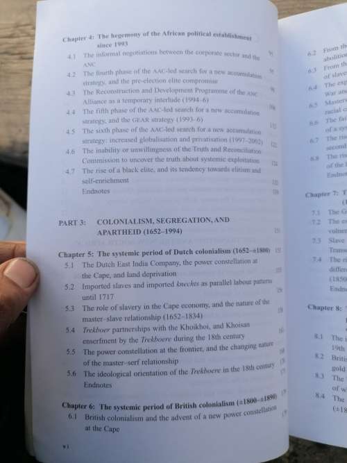 A history of inequality in South Africa 1652-2002