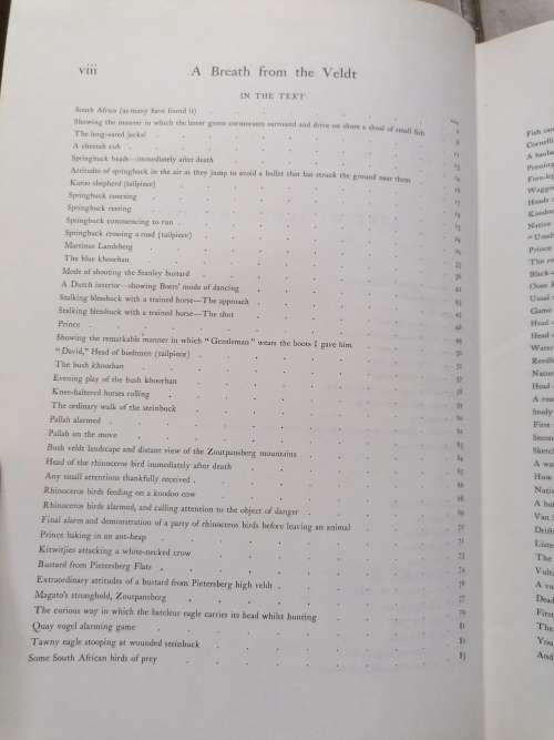 A BREATH FROM THE VELDT BY JG MILLIAS