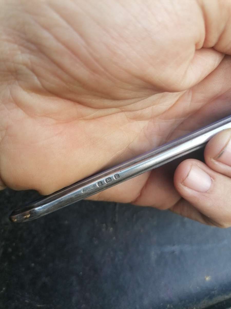 Sterling silver art deco dressing table set. As per picture. Sterling silver