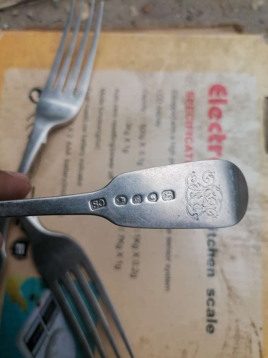 Antique sterling silver forks