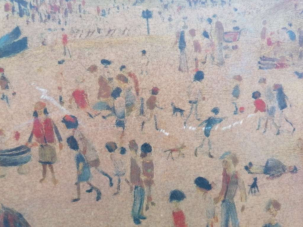 At the Seaside 1946 by L-S-Lowry framed print