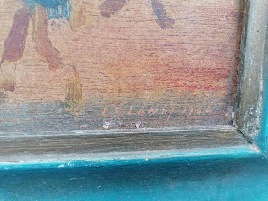 At the Seaside 1946 by L-S-Lowry framed print