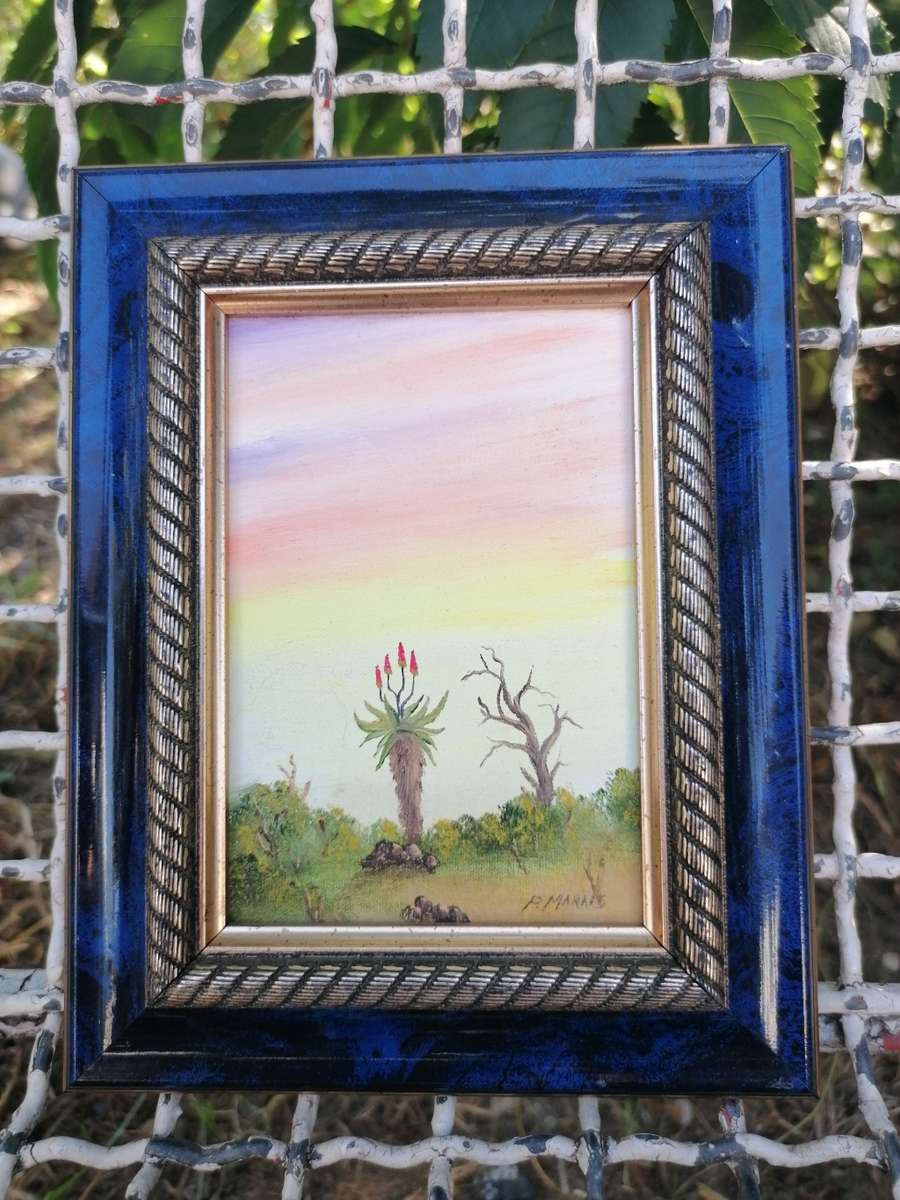 Lovely small painting by P. Marais