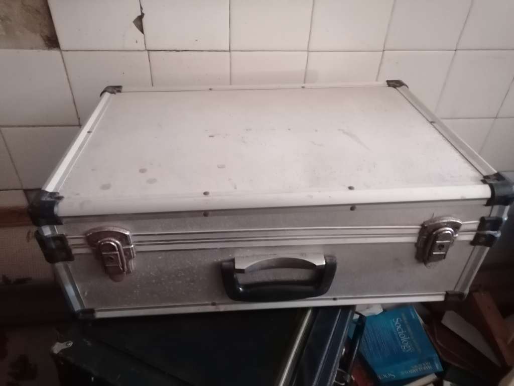 Vintage metal video camera case