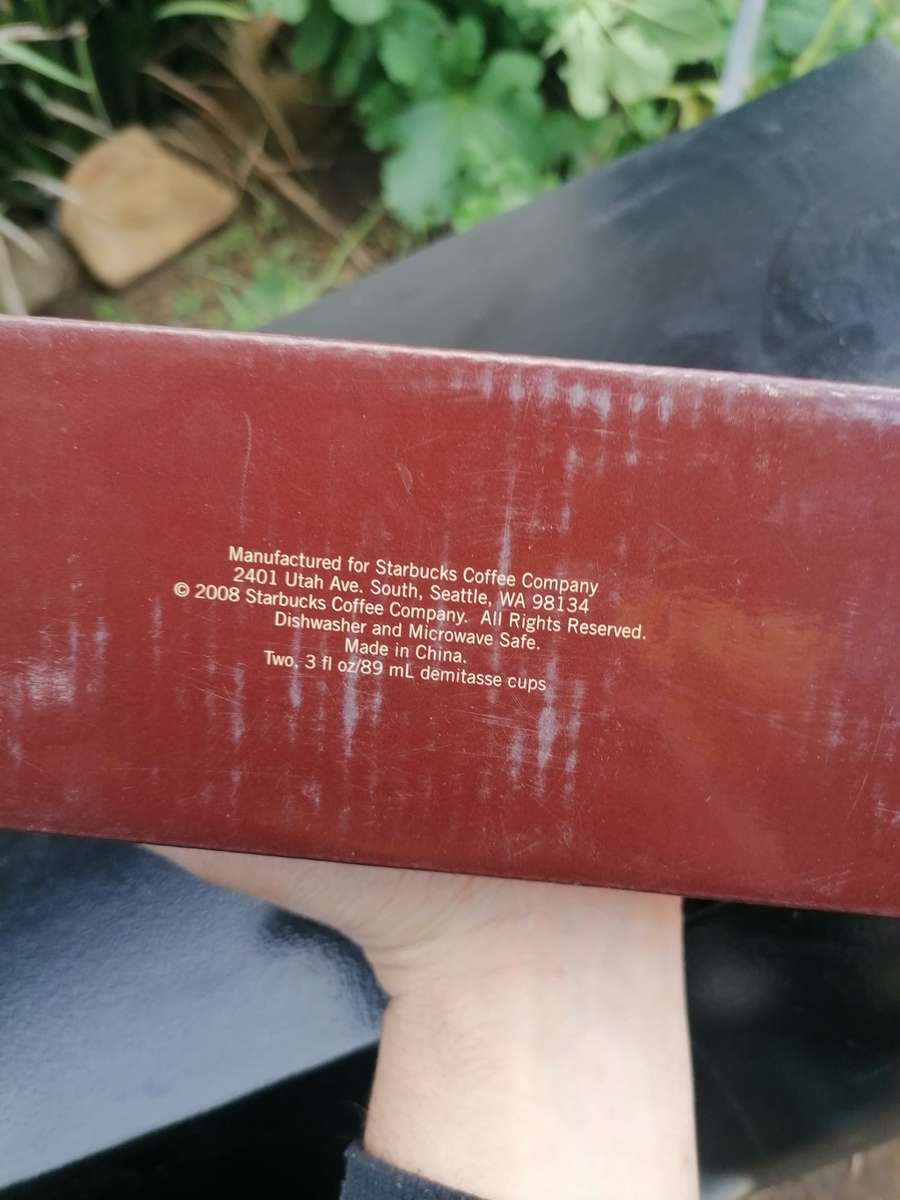 ORIGINAL STARBUCKS COFFEE EXPRESSO CUP SET 2008