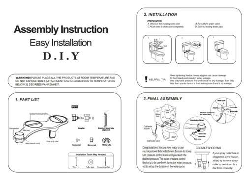 Multifunction toilet seat bidet