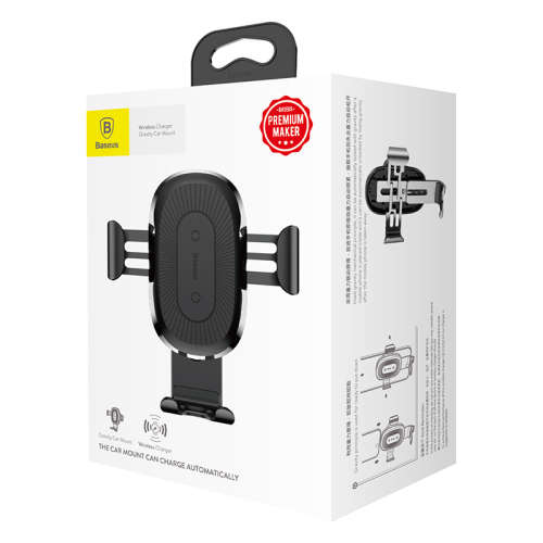 Baseus Car Mount Qi Wireless Charger Quick Charge Fast Charging Pad Holder Stand