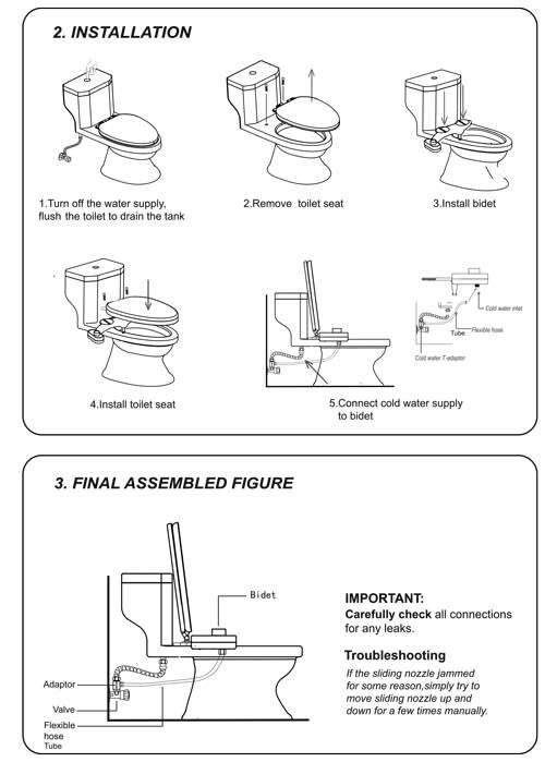 Multifunction toilet seat bidet