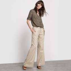 ***HELLO GORGEOUS : RELAXED FIT TRUWORTHS LINEN PANTS***