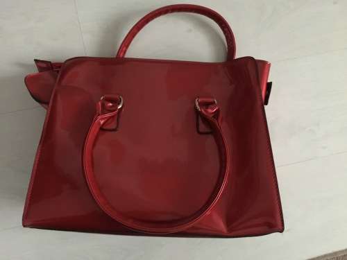 ***Black Friday Special - Stunning Patent Leather Electric Red Handbags***