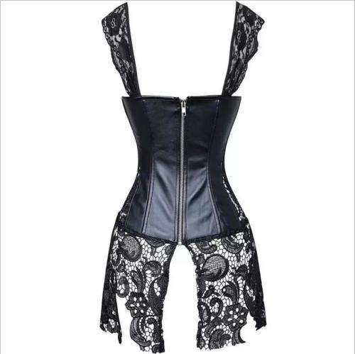 February Specials - Sexy Lace and Leather Corset