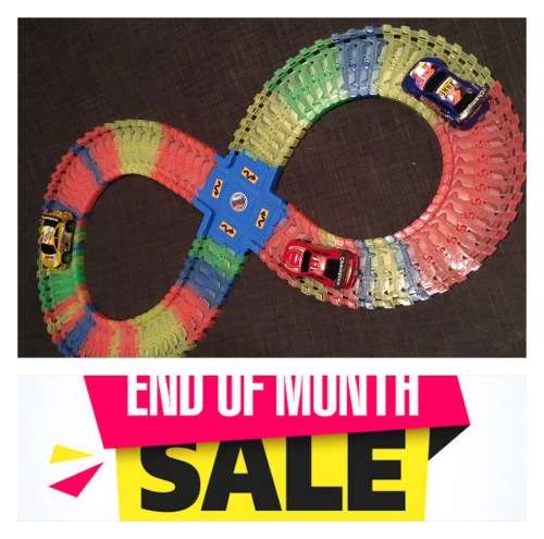 Black Friday Sale - Lowest prices on Glow track with 2 manually operated Race Cars