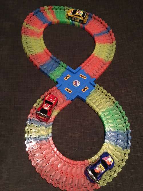 Black Friday Sale - Lowest prices on Glow track with 2 manually operated Race Cars