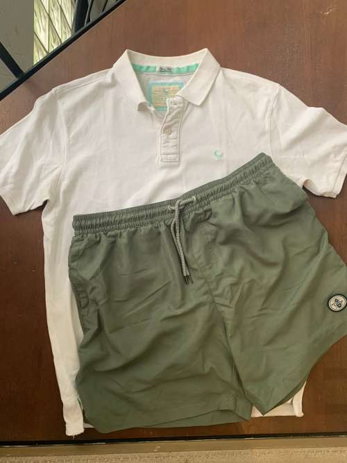 **BLACK FRIDAY DEALS : OLD KHAKI GOLF SHIRTS WITH MATCHING SHORTS**