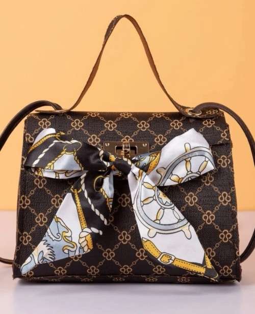 **Womens Month Special Deals - Twirly Scarf Geometric Handbag**