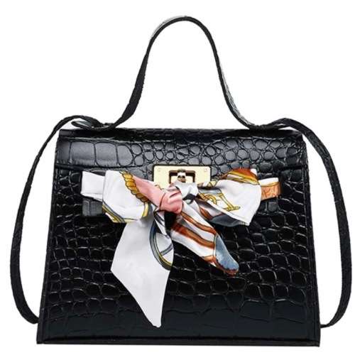 **June New Stock Just Unpacked - Croc Embossed Scarf Decor Bag**