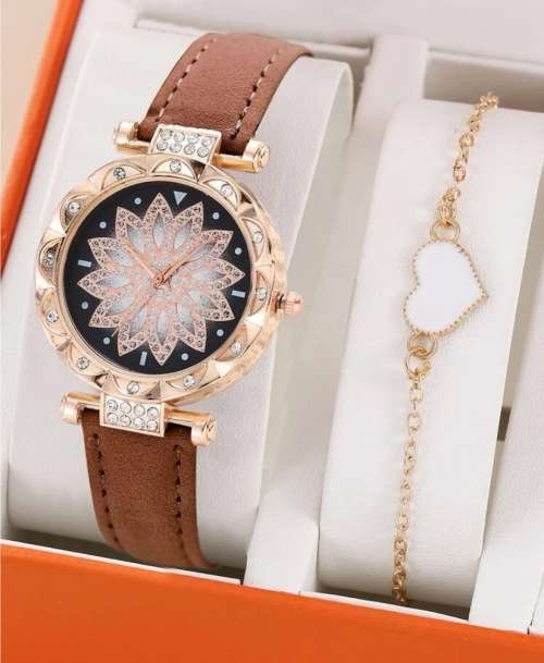 **Spring Deals - New stock Just Unpacked : Gorgeous 2pc Rhinestone watch with bracelet**