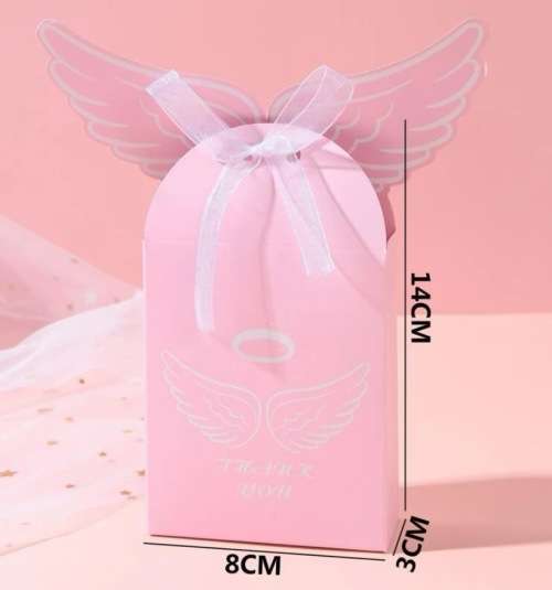 **Spring Stock just unpacked : Stunning Pink Angel wing decor gift bag**