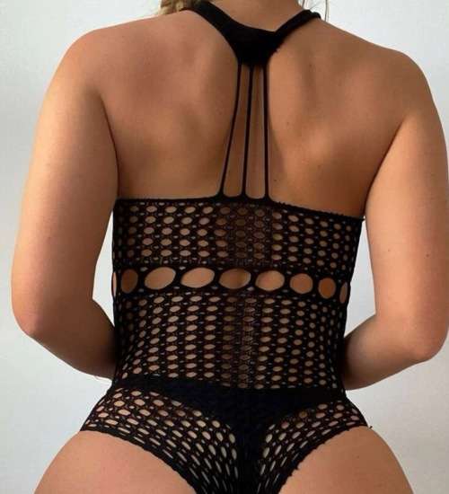**New Stock Unpacked : Stunning black lace teddy bodysuit**