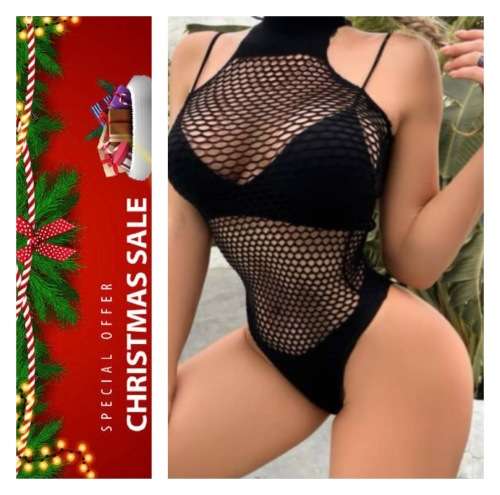 **Warehouse Clearance: Stunning black lace teddy bodysuit**