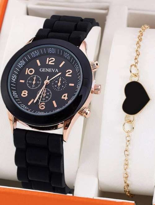 **Christmas Flash Sale : Gorgeous 2pc Rhinestone watch with bracelet**