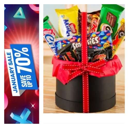 **85% Off January Sale :  Chocolate Gift box with a selection of chocolate*