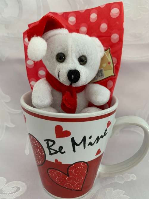 **Valentines Day Sale : Gorgeous Double sided printed Coffee Mug and Teddy Gift combo**