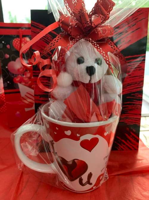 **Valentines Day Sale : Gorgeous Double sided printed Coffee Mug and Teddy Gift combo**