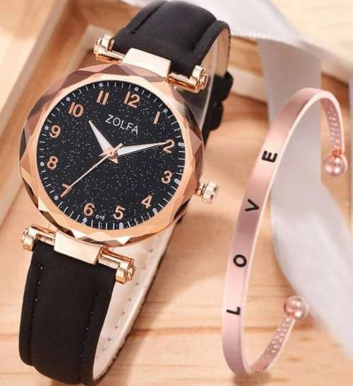 **March New Stock Arrived : Gorgeous 2pc Rhinestone watch with bracelet**