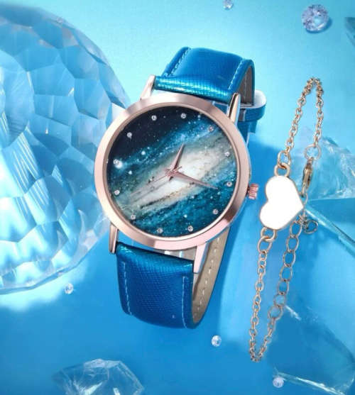 **Mothers Day Specials : Gorgeous 2pc Rhinestone watch with bracelet**