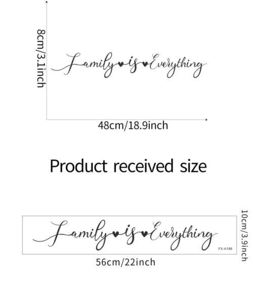 **Stunning Wall decals - Family is everything**