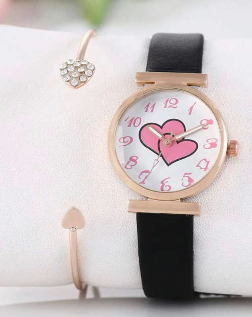 **Crazy Sale : Gorgeous 2pc Rhinestone watch with bracelet**