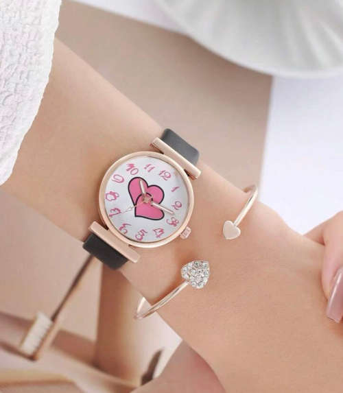**Crazy Sale : Gorgeous 2pc Rhinestone watch with bracelet**