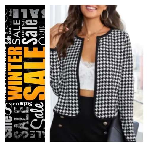 **Winter Sizzling Sale - Take 80% Off Stunning Houndstooth jacket **