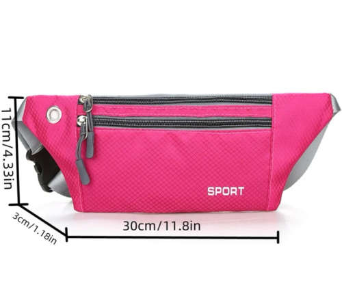 **Sale : Vibrant pink Fanny pack with USB charging port**
