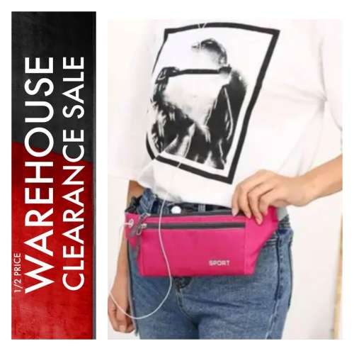 **Sale : Vibrant pink Fanny pack with USB charging port**