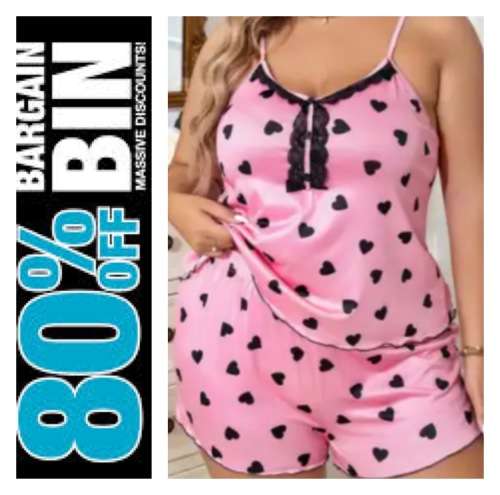 **Reduced to clear : Pink Satin 2piece PJ set**