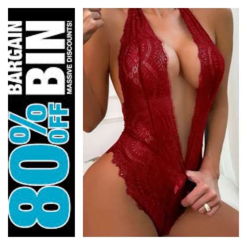 **Reduced to clear: Stunning hollow out mesh bodysuit**