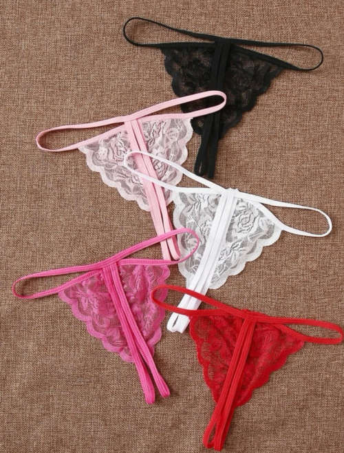 **New Stock Unpacked : 5 pack stunning lace thongs**
