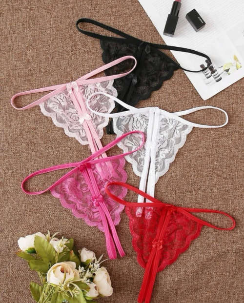 **New Stock Unpacked : 5 pack stunning lace thongs**