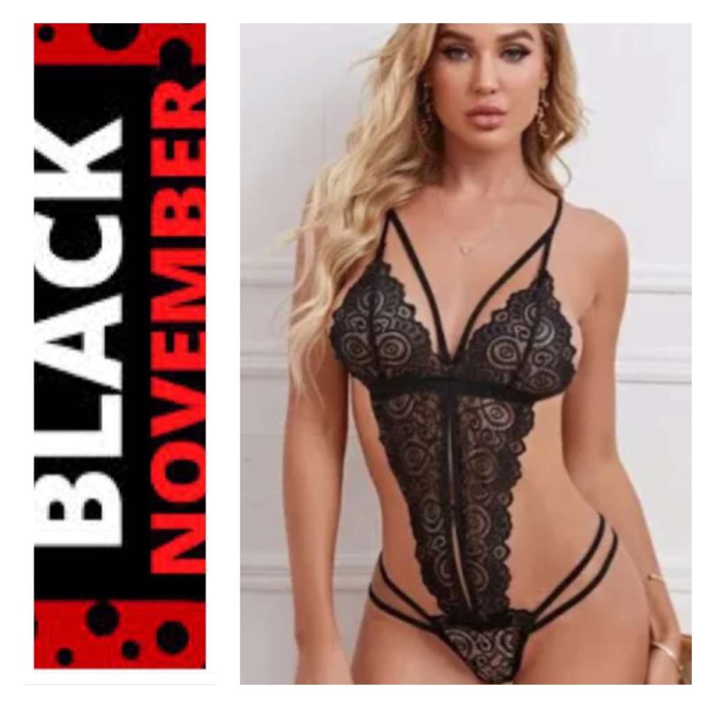 **Black November : 60% off Stunning Floral Lace Bodysuits**