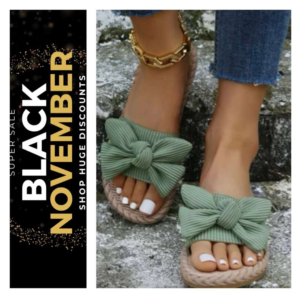 **Black November: 80% off Gorgeous Bow Decor sandal**